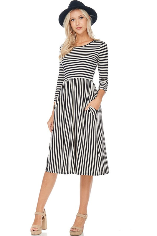 Stripes on Stripes Dress - XL