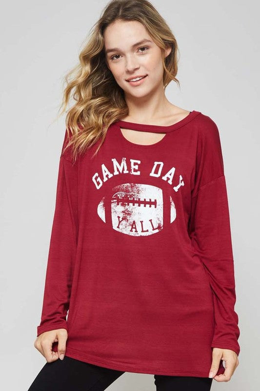 Game Day Tee in Red