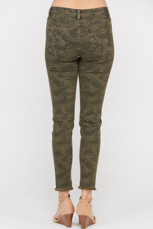 On the Hunt Skinny Jeans in Olive