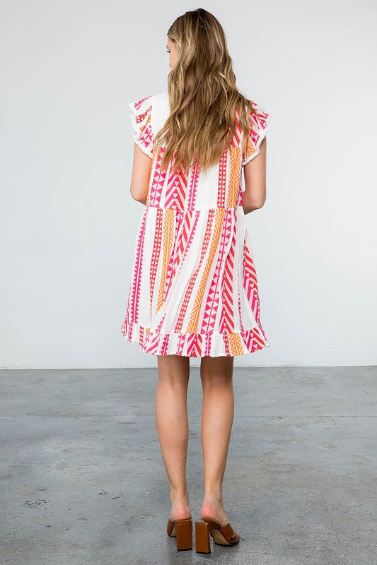 Summer Nights Dress in Pink - small