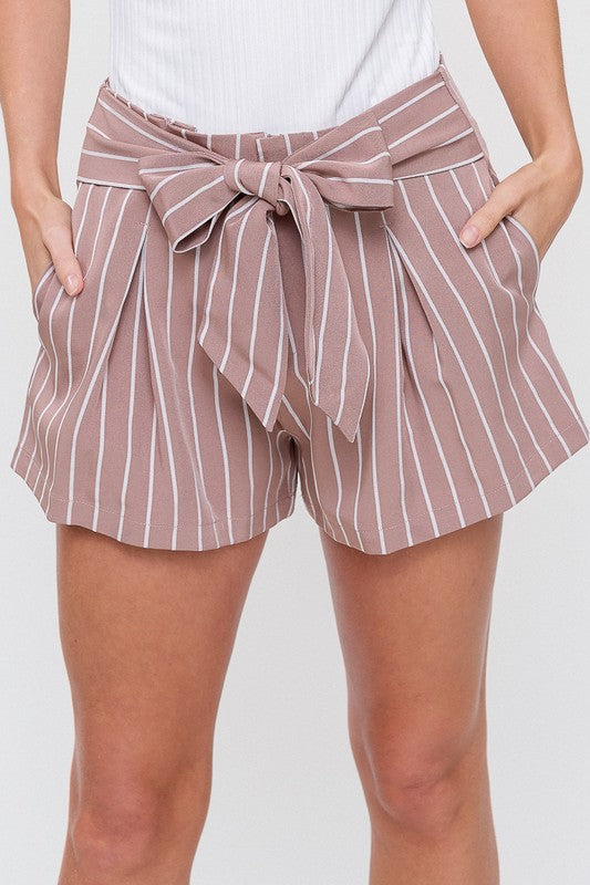 Sexy in Stripes Shorts in Mauve