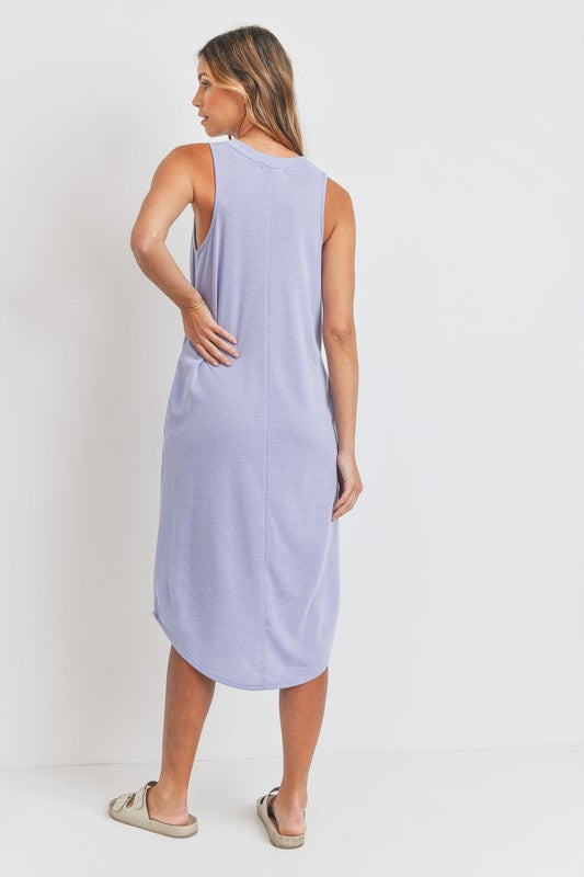 Summertime Midi Dress in Lavender