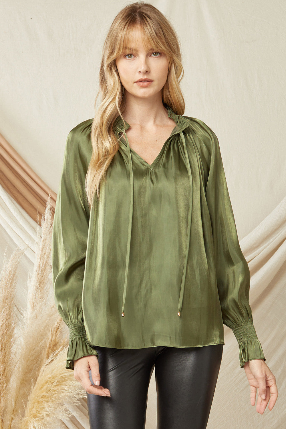 Ready For The Party Top in Olive-MEDIUM