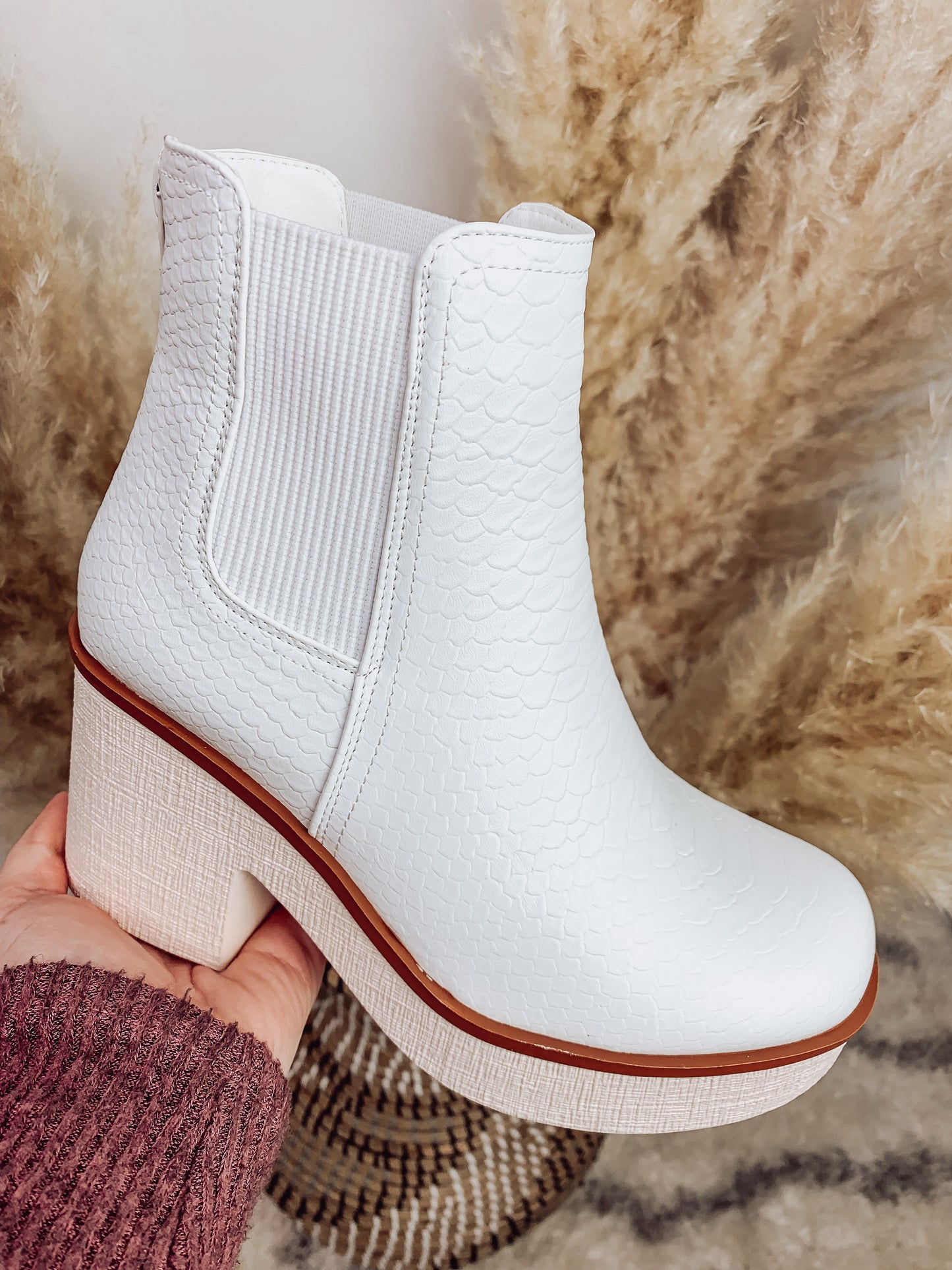 Made For You White Booties