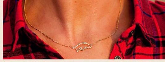 Razorback Necklace in Gold