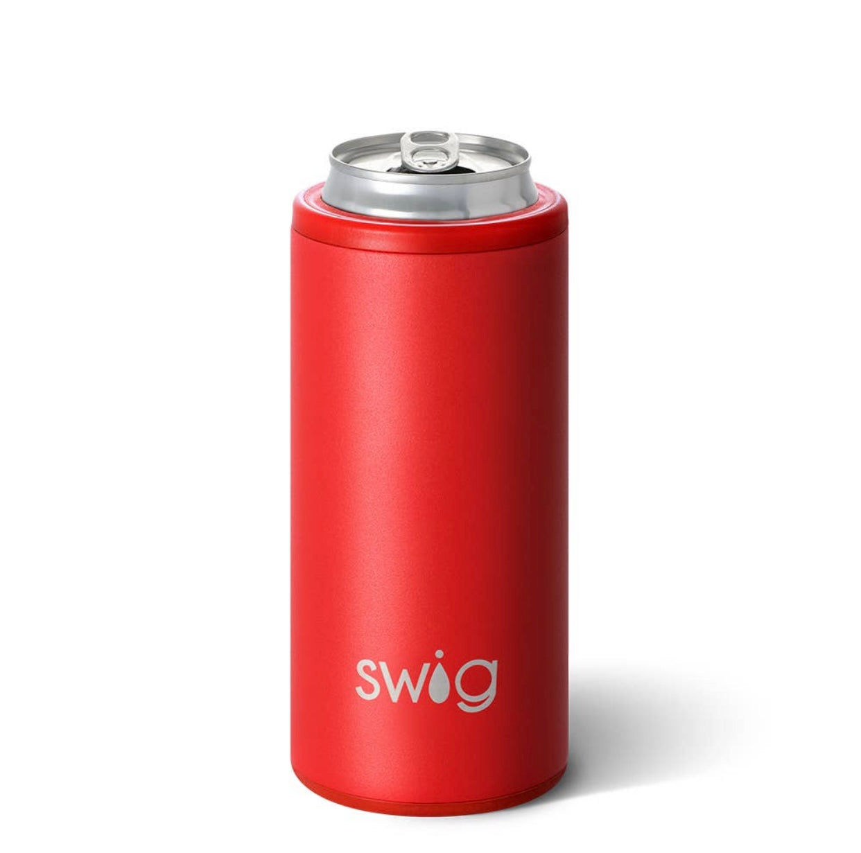Red Slim Can Cooler