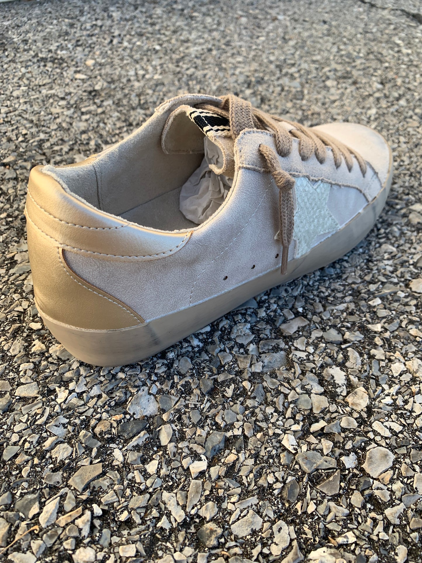 Paula Star Sneakers in Light Grey